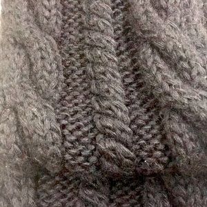 The North Face black knit scarf